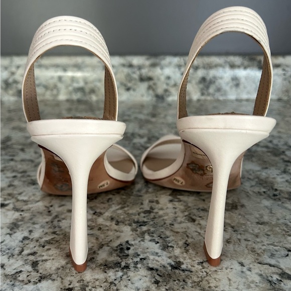 New Antonio Melani Nat Note, Granada Leather Heel Sandal in Sweet Cream Size 7.5 - Picture 7 of 11